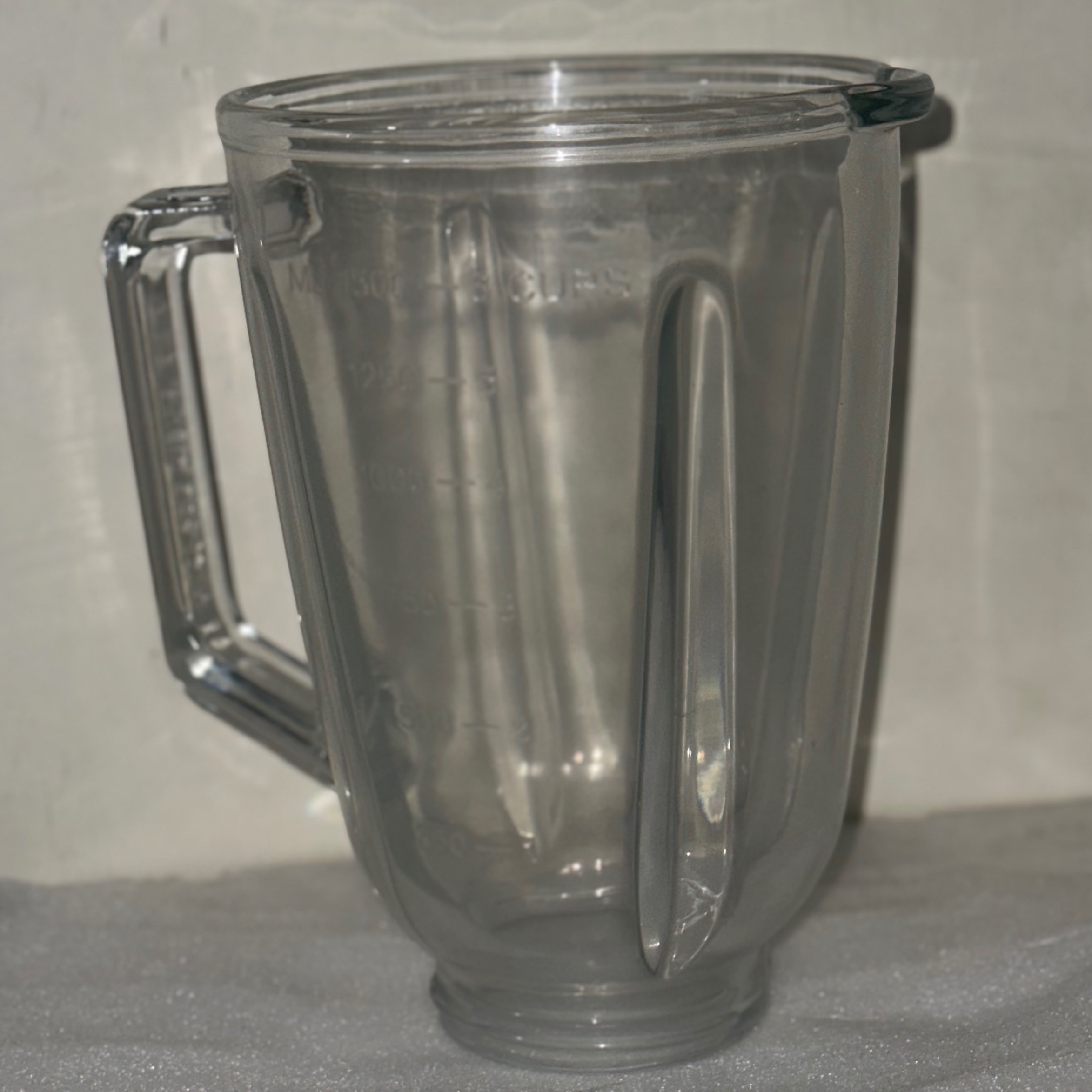 پارچ شیشه ای مخلوط کن وابمیوه گیری کد145 قطر7/5