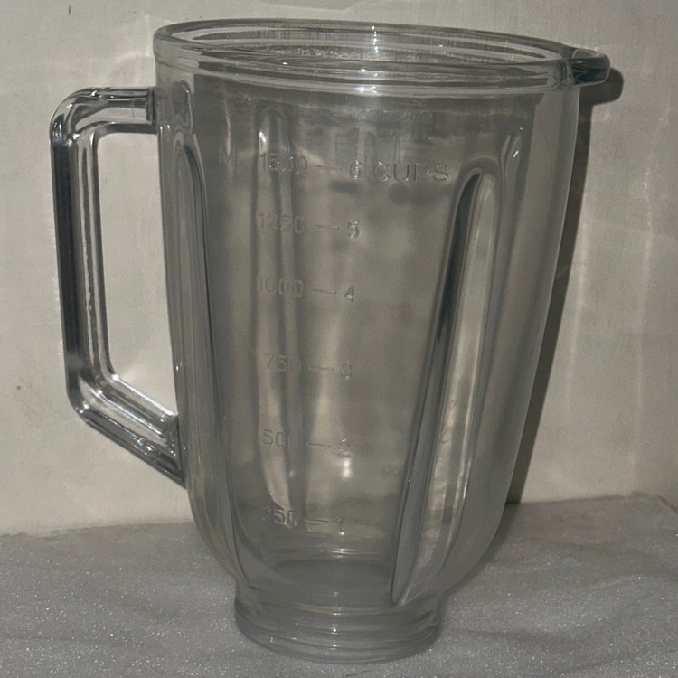 پارچ شیشه ای مخلوط کن وابمیوه گیری کد145 قطر7/5